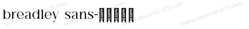 breadley sans字体转换